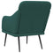 Fauteuil 63x76x80 cm stof donkergroen