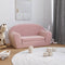 Kinderslaapbank 2-zits zacht pluche roze