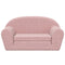Kinderslaapbank 2-zits zacht pluche roze
