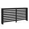 Radiatorombouw 169x19x84 cm massief grenenhout zwart