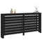 Radiatorombouw 169x19x84 cm massief grenenhout zwart