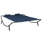 Loungebed stof blauw