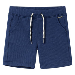 Kindershorts met trekkoord 140 donkerblauw