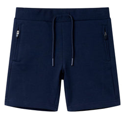 Kindershort 128 marineblauw