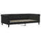 Slaapbank 100x200 cm fluweel zwart