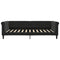 Slaapbank 100x200 cm fluweel zwart