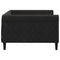 Slaapbank 100x200 cm fluweel zwart