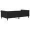 Slaapbank 100x200 cm fluweel zwart