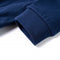 Kindertrui met capuchon paardenontwerp 128 marineblauw