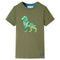 Kindershirt 92 kakikleurig