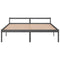 Seniorenbed massief grenenhout grijs 200x200 cm