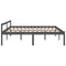 Seniorenbed massief grenenhout grijs 200x200 cm