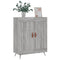 Dressoir 69,5x34x90 cm bewerkt hout grijs sonoma eikenkleurig