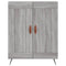Dressoir 69,5x34x90 cm bewerkt hout grijs sonoma eikenkleurig