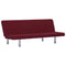 Slaapbank polyester wijnrood