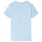 Kindershirt met busjesprint 92 lichtblauw