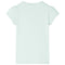 Kindershirt regenboog en palmbomen 128 lichtmintkleurig