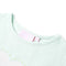 Kindershirt regenboog en palmbomen 128 lichtmintkleurig