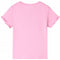 Kindershirt met korte mouwen 128 felroze