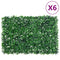 Hek met kunstheester6 st 40x60 cm groen