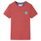 Kindershirt 140 paprikakleurig