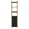 Hoge kast 60x40x173 cm bewerkt hout zwart