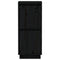 Dressoir 31,5x34x75 cm massief grenenhout zwart