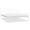 Bedframe met hoofd- en voeteneinde metaal wit 180x200 cm