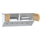 Wandkast met haken 80x24x35,5 cm bewerkt hout wit