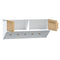 Wandkast met haken 80x24x35,5 cm bewerkt hout wit