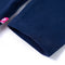 Kindershirt met lange mouwen glimmend konijn 104 marineblauw