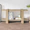 Boekenkast 100x30x51 cm bewerkt hout sonoma eikenkleurig