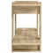 Boekenkast 100x30x51 cm bewerkt hout sonoma eikenkleurig