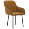 Eetkamerstoelen 2 st fluweel bruin