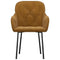 Eetkamerstoelen 2 st fluweel bruin