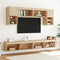Tv-meubel met LED-verlichting 100x30x30 cm sonoma eikenkleurig