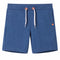 Kindershorts met trekkoord 104 gemleerd donkerblauw