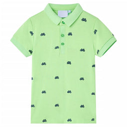 Kinderpoloshirt 116 neongroen