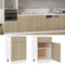 Onderkast met lade 50x46x81,5 cm spaanplaat sonoma eikenkleurig