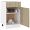 Onderkast met lade 50x46x81,5 cm spaanplaat sonoma eikenkleurig