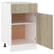 Onderkast met lade 50x46x81,5 cm spaanplaat sonoma eikenkleurig
