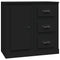 Dressoir 70x35,5x67,5 cm bewerkt hout zwart