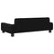 Kinderbank 90x53x30 cm stof zwart