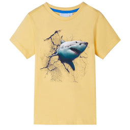 Kindershirt 92 geel