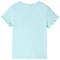 Kindershirt met korte mouwen 116 lichtzeeblauw