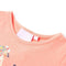 Kindershirt fiets 92 neonkoraalkleurig