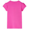 Kindershirt met kapmouwen 92 donkerroze