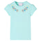 Kindershirt 116 lichtzeeblauw
