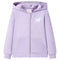 Kindervest met capuchon 128 lila