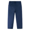 Kinderbroek met zwarte bies 128 marineblauw